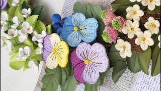 Quilling Pansy Flower Tutorial | DIY Paper Pansy Flower Home Decoration