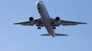 Boeing 767-300（ANA：JA8324） landing to HND runway 16L　B767羽田16Lへの着陸