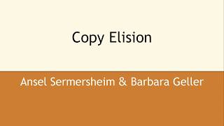 Copy Elision