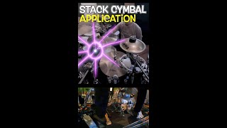 Stack cymbal application1 #Shorts