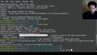 Git basics gitlab web interface, feature branch and merge request