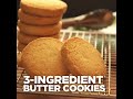 3 ingredient butter cookies home foodie madalicious