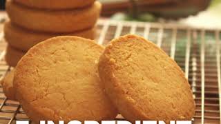 3 - Ingredient Butter Cookies | Home Foodie #Madalicious