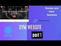 React tailwind css gym website | react tailwindcss website - part 01