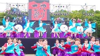 [4K]京炎 そでふれ！花風姿　こいや祭り2017 2日目 太陽の広場メイン会場