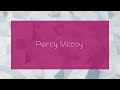 percy mccoy appearance