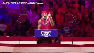 Hulk Hogan speech at Donald Trump rally at Madison Square Garden nearly week before Election Day