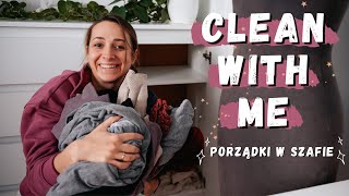 Porządki w szafie JESIEŃ/ZIMA | Motywacja do sprzątania #4 | Clean with me