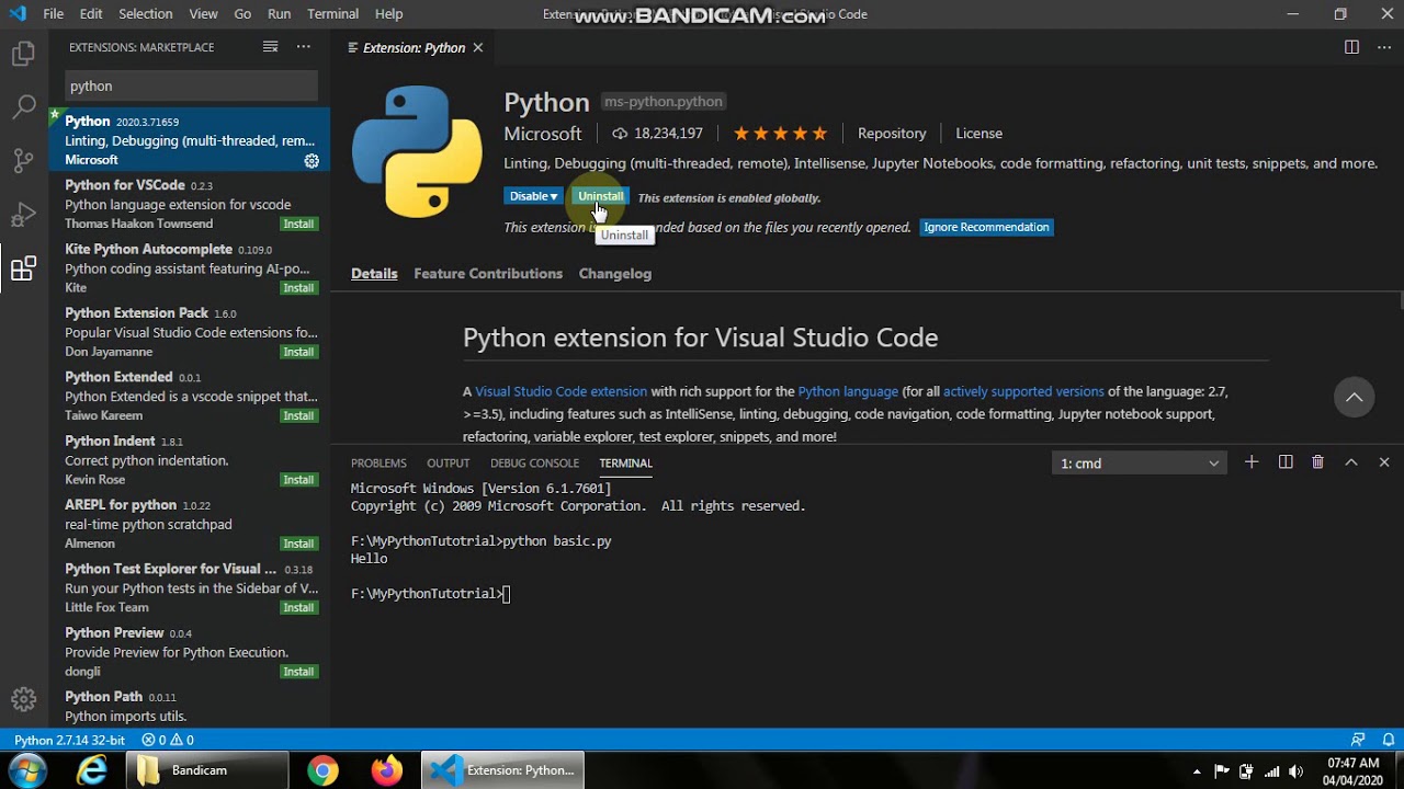 4 How To Install Python Extension - YouTube