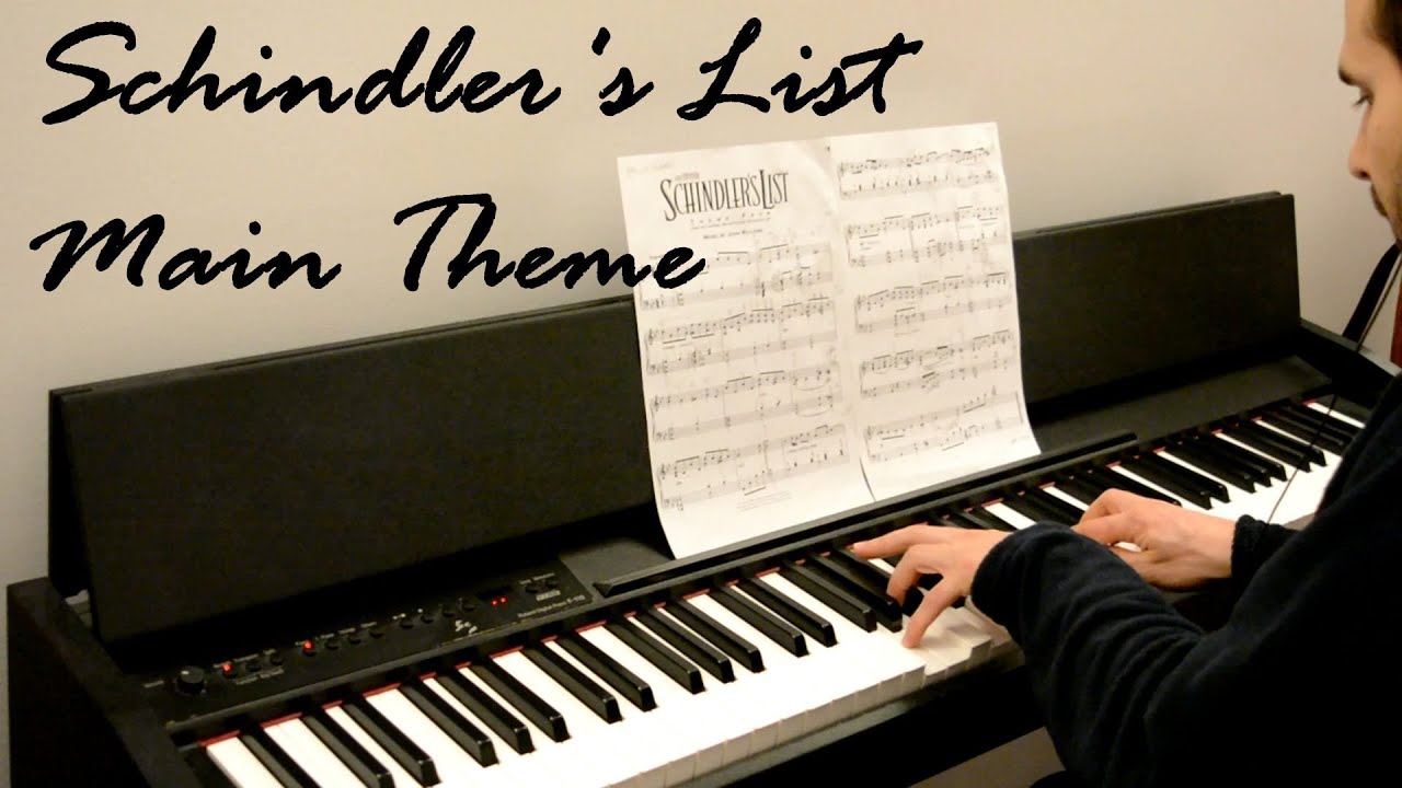 John Williams - Schindler's List Main Theme On Piano - YouTube