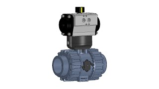 Valworx 5241/5242 Air Actuated PVC Ball Valves