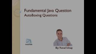 Java Interview Questions - Auto-Boxing