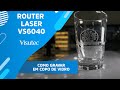 Visutec | Router VS6040 | Gravando em Copo de Vidro