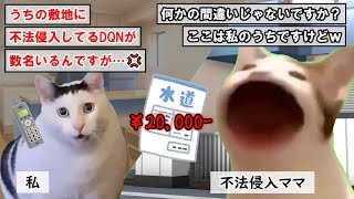 【スカッと猫ミーム】近所のDQNママが2年間ウチの敷地から勝手に水道を使い続けていたので速攻で通報した結果#猫マニ #猫ミーム