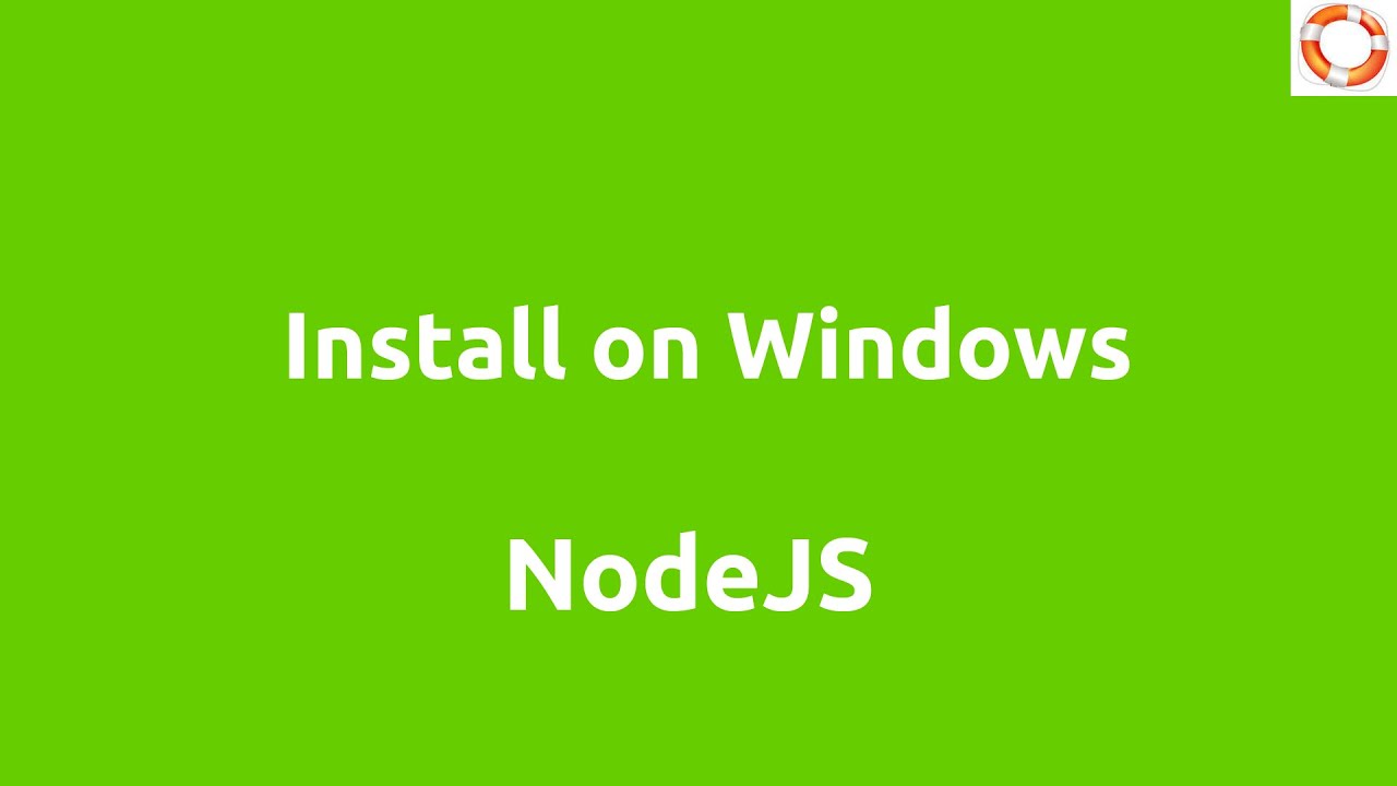 Install Node.js And NPM On Windows - YouTube