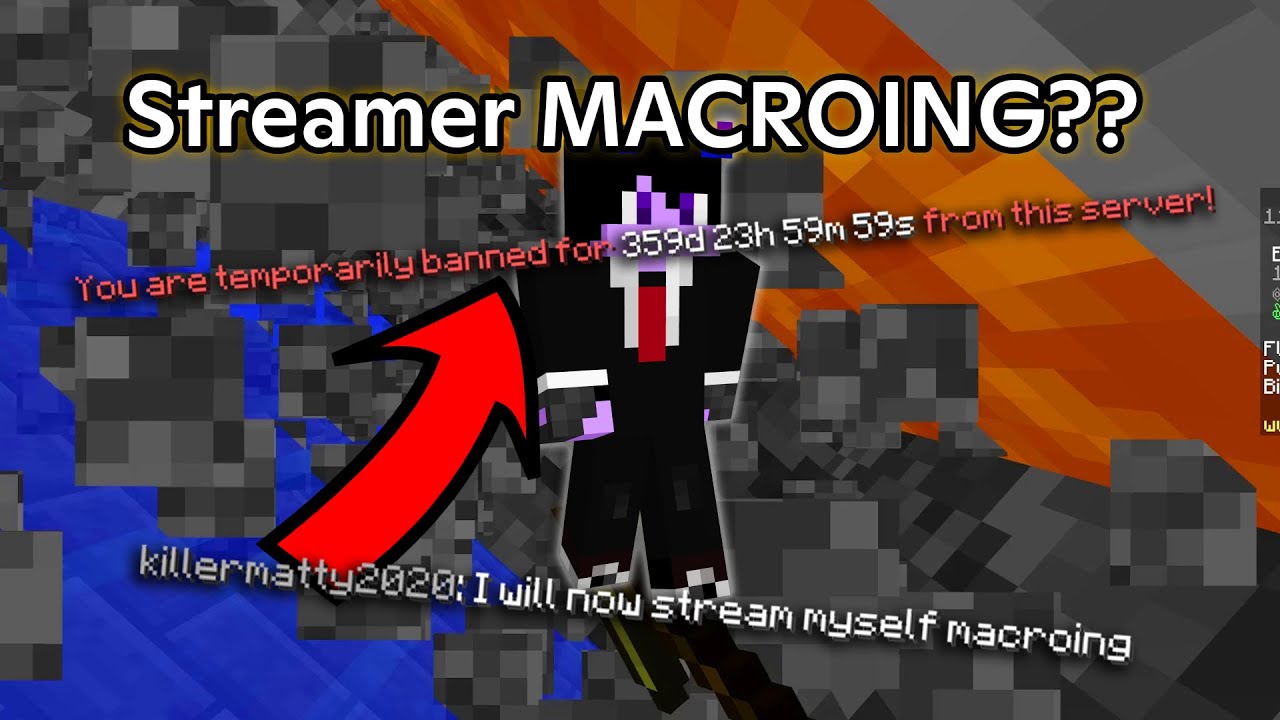 This Player Macroed On Stream Minute Macro Hypixel Skyblock Youtube