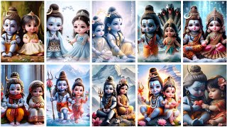 lord 🕉shiva \u0026 Parvati Dp images | shiv Parvati cute cartoon dp image | Mahadev whatsapp dp status ||