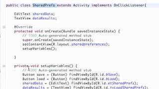 Android Developing Applications Tutorial 95 Saving Data with SharedPreferences