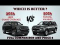 2025 Jeep Grand cherokee vs 2024 Toyota 4runner | Which is better | SUVs