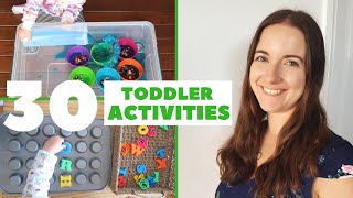 30 TODDLER ACTIVITIES AT HOME | HOW TO ENTERTAIN A 2-3 YEAR OLD | LOVE HAPPY ALI