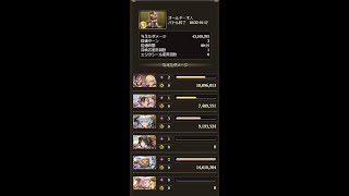 【グラブル】仮闇有利古戦場　 90Hell  1ターン格パ