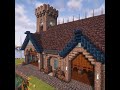 i built a medieval warehouse for my storage system in fantasy minecraft