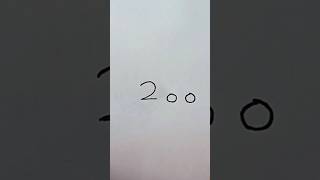 Draw a cat with numbers 200#২০০ দিয়ে বিড়াল আকাঁ#easy #drawing