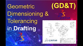 CATIA V5 - Geometric Dimensioning and Tolerancing (GD\u0026T) in Drafting - Housing Lid