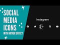 HTML & CSS Tutorial | Social Media Icons with Hover Effects