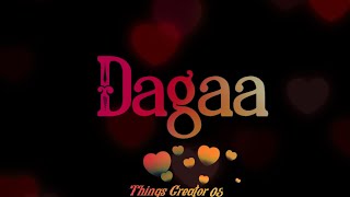 Dagaa | Black Screen 4K Whatsapp Status Video | Mohd Danish, Himesh R | New Album Song Of Danish