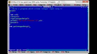 008 Program that allows integer input only