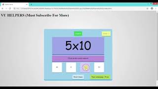 Math Game project in PHP with source code. Cs619