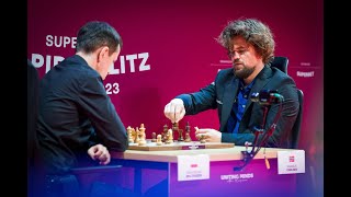 Ale urwaaaał... Radosław Wojtaszek vs. Magnus Carlsen, SuperBet Rapid\u0026Blitz 2023, Warszawa