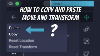 How to COPY \u0026 PASTE move and transform in Alight Motion