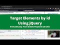 Target Elements by id Using jQuery (jQuery) freeCodeCamp Tutorial