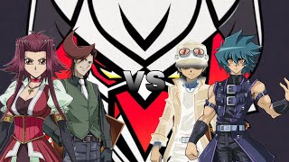 Yu-Gi-Oh Dimensions War S4 Episode 1 New members for the team Sinister Heros the new fusion way RF