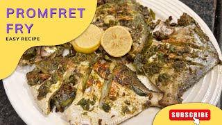 Green Masala pomfret | Rahila's recipes |