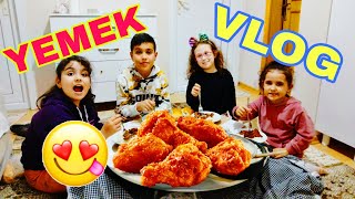 Bahar Mustafa Eren Zeynep ve Banu Alya Yemek VLOG