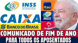 AGÊNCIA DO INSS E BANCOS EMITEM COMUNICADO OFICIAL PARA TODOS OS APOSENTADOS! ATENÇÃO!