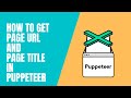How to find Page URL and page title using puppeteer | Working with Title and URL