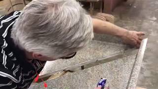 How to assemble a miter joint counter top