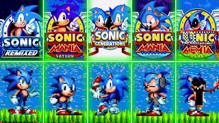 Evolution of Sonic Mania Mods (Sonic Remixed, Sonic Generations,Sonic Mania Saturn, Sonic Lo-Fi)