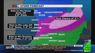 Tracking large system rolling through West Michigan