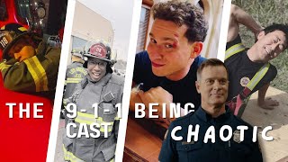 THE CAST OF 9-1-1 BEING CHAOTIC FOR 13 MINUTES