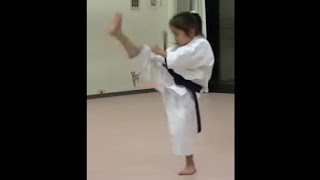 高野万優 6 years old karate kid practice heian yondan kata #sorts #karateshorts