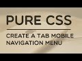 Create a Tab Navigation Menu with CSS