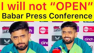 1st T20 | Babar Azam Pre Match press conference | I will be on one down position in this series WC