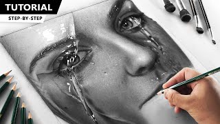 Drawing Wet Face Portrait | Tutorial for BEGINNERS