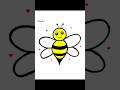 🐝Honey Bee drawing and colouring | How to draw honey Bee easy