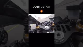 Ninja Zx10r vs Yamaha R1m🔥😱